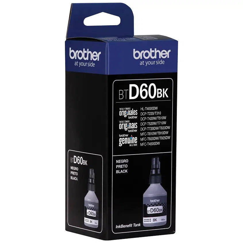 Botella de Tinta Brother BTD60BK | Para DCP-T510W / DCP-T700W / DCP-T710W / MFC-T910W / MFC-T810W / MFC-T920DW | 6,500 paginas - Panamá