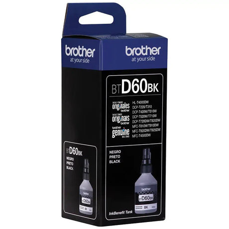Botella de Tinta Brother BTD60BK | Para DCP-T510W / DCP-T700W / DCP-T710W / MFC-T910W / MFC-T810W / MFC-T920DW | 6,500 paginas - Panamá