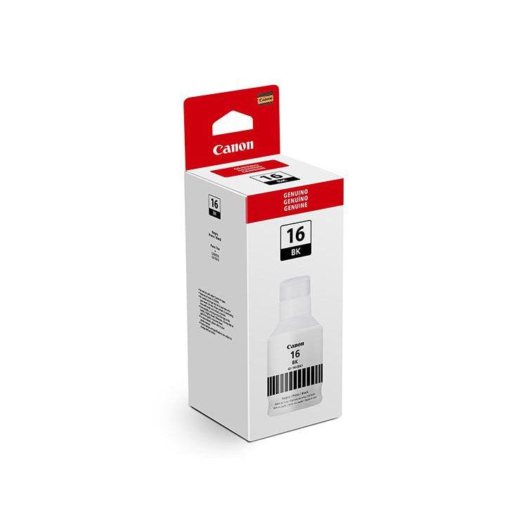 Botella Canon GI-16 BK reposición de negro para Maxify GX6010, GX7010 y GX4010