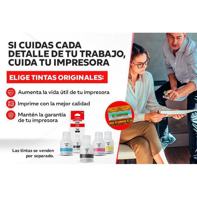 Botella de Tinta Canon GI-16 C Cyan | Para Maxify GX6010 / GX7010 / GX4010 | 14,000 páginas - Panamá