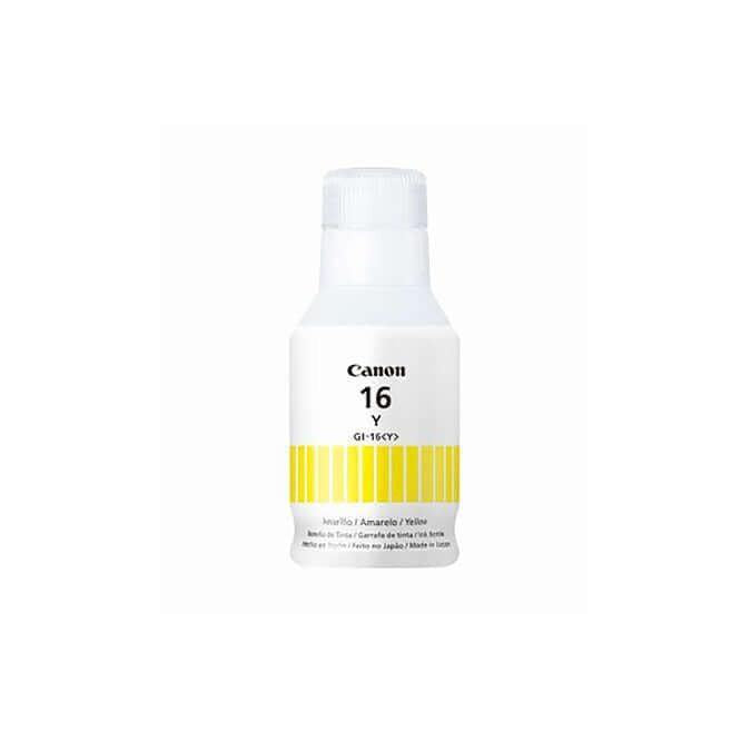 Botella de tinta Canon GI-16 Y amarilla original para Canon Maxify GX