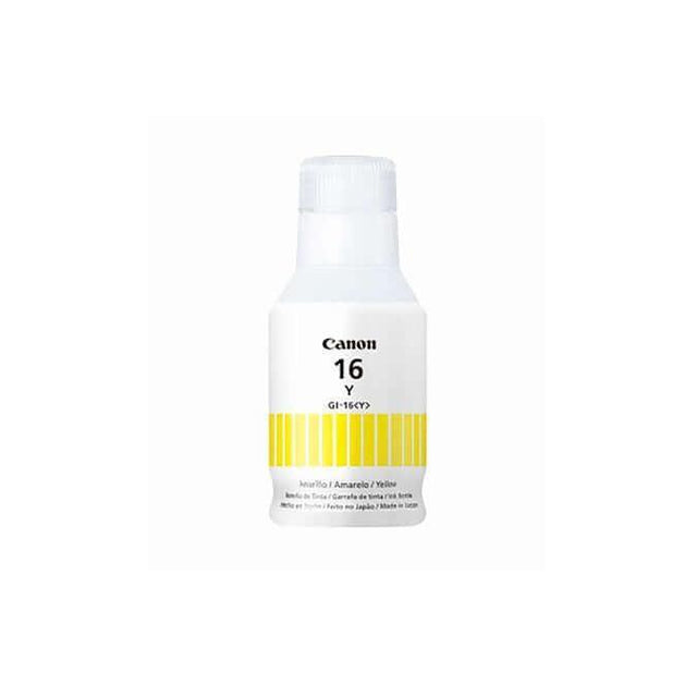 Botella de tinta Canon GI-16 Y amarilla original para Canon Maxify GX