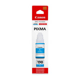 Botella de Tinta Canon GI-190 Cyan | Para Pixma G2110 / G3110 / G4100 / G4110 | 7,000 páginas - Panamá