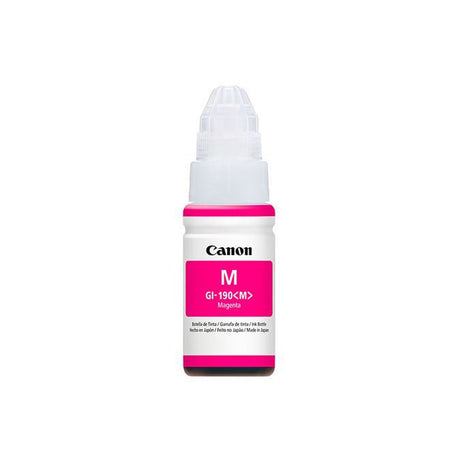 Botella de Tinta Canon GI-190 Magenta | Para Pixma G2110 / G3110 / G4100 / G4110 | 7,000 páginas - Panamá
