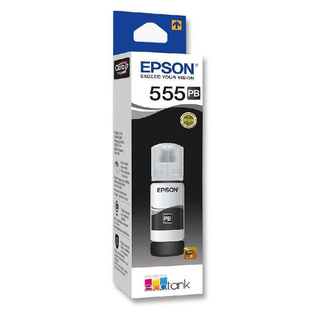 Botella de Tinta Epson T555120 - Negra Fotográfica | Ecotank L8160/L8180 | 70 ml - Panamá
