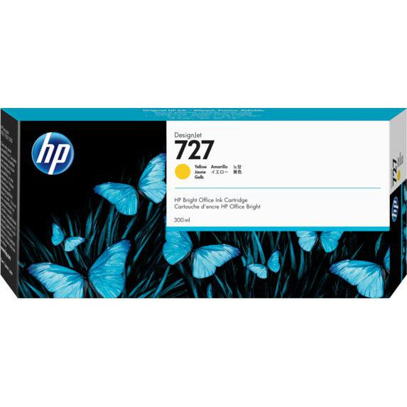 Cartucho de tinta HP Designjet 727 Amarillo de 300 ml | Para HP DesignJet T930 / T2530 / T1530 - Panamá