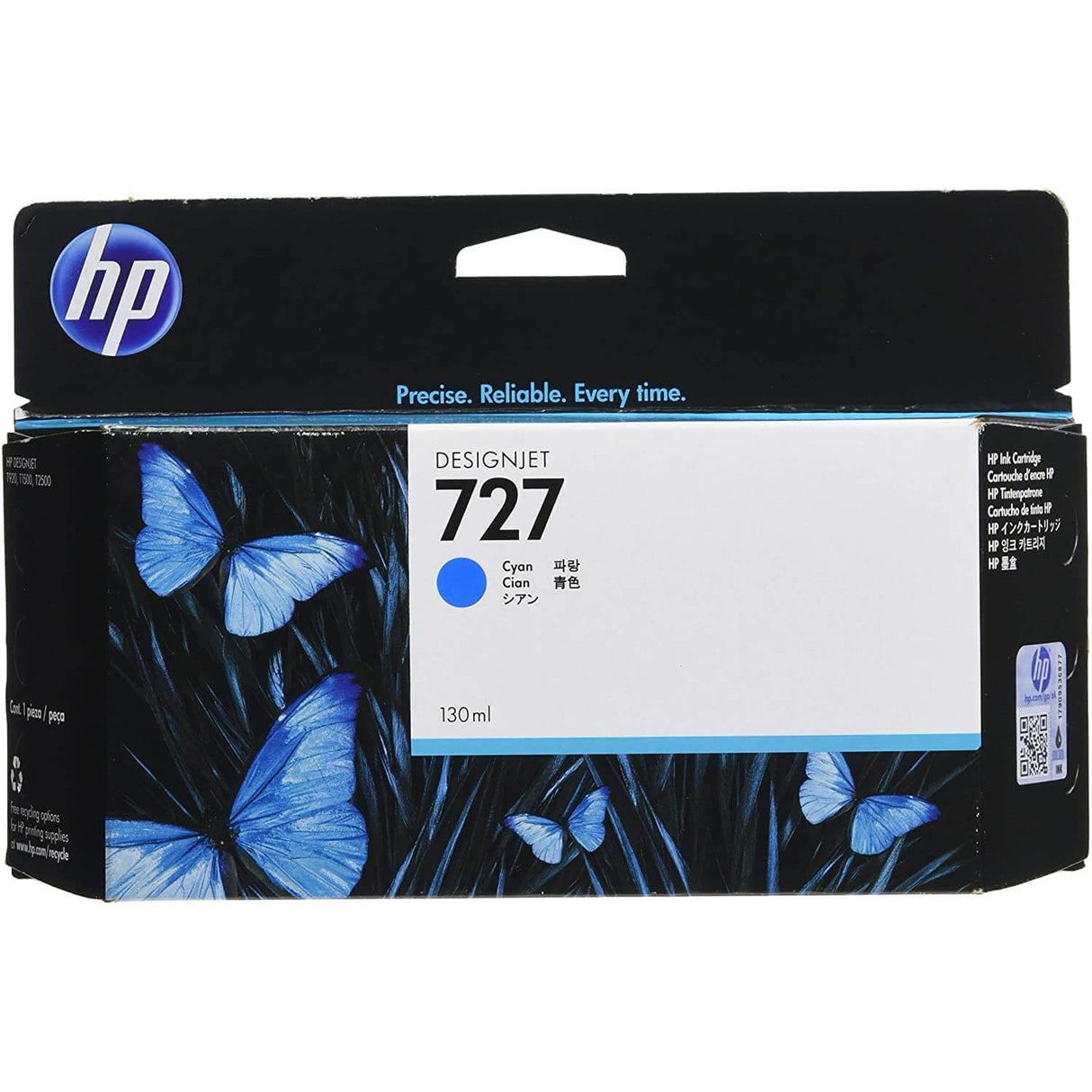 Cartucho de tinta HP Designjet 727 Cyan de 130 ml | Para HP DesignJet T930 / T2530 / T1530 - Panamá