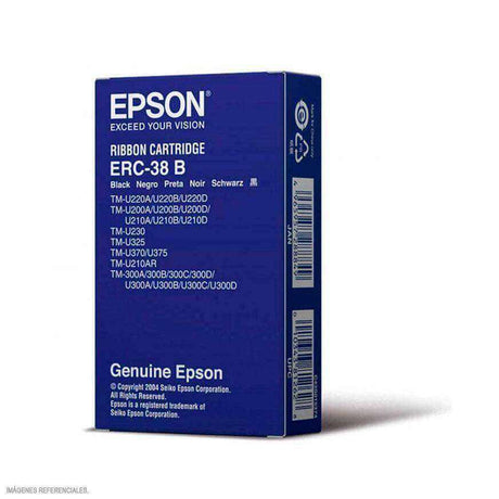 Cinta Epson ERC-38B Negro | Para TM 300B / TM 220 / TM 300A / TM 300C / TM 300D - Panamá