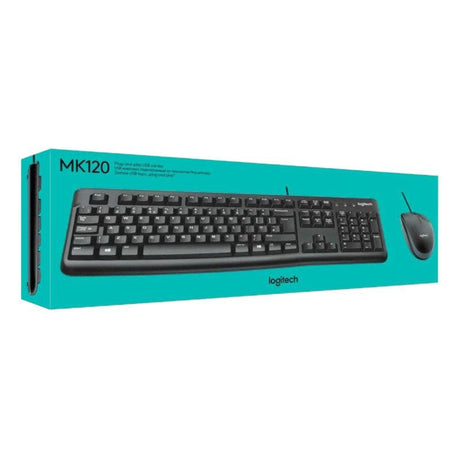 Combo Teclado Mouse Logitech - Español Logitech MK-120 / MK120 - Panamá