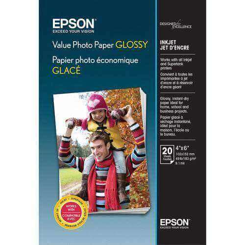 Epson Photo Paper 4x6 - Papel Fotográfico Epson Photo Paper Glossy (20 hojas) - Panamá