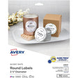 Etiqueta Avery Circular para impresoras Láser InkJet- Glossy White - Panamá