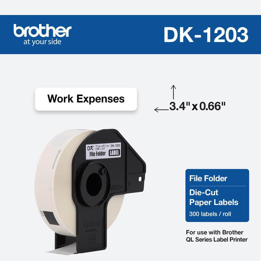 Etiqueta Brother DK1203 - 0.66 in x 3.4 pulgadas - 300 etiquetas - Panamá