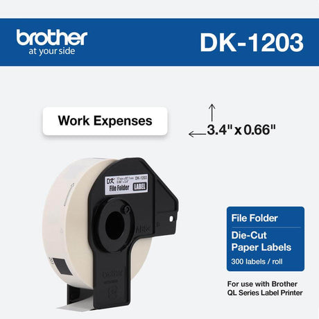 Etiqueta Brother DK1203 - 0.66 in x 3.4 pulgadas - 300 etiquetas - Panamá