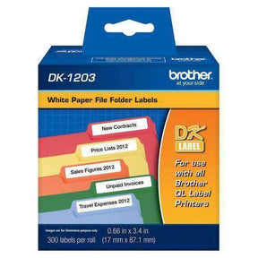 Etiqueta Brother DK1203 - 0.66 in x 3.4 pulgadas - 300 etiquetas - Panamá