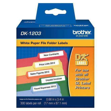 Etiqueta Brother DK1203 - 0.66 in x 3.4 pulgadas - 300 etiquetas - Panamá