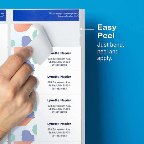 Etiquetas de Envío Avery para impresoras InkJet- Matte Clear - 18863 - Panamá