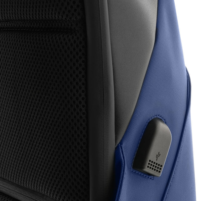 Mochila Klip Fidenza KNB-620BL Antirrobo, Puerto USB, 15.6" Azul - Panamá