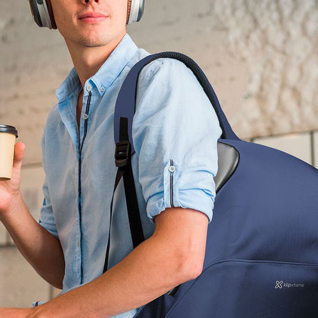Mochila Klip Fidenza KNB-620BL Antirrobo, Puerto USB, 15.6" Azul - Panamá