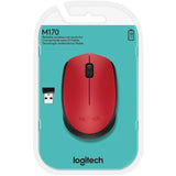 Mouse Logitech M170 Inalambrico Optico USB Rojo - Panamá