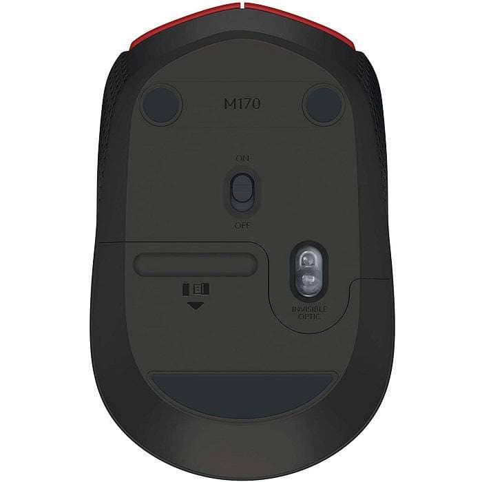 Mouse Logitech M170 Inalambrico Optico USB Rojo - Panamá