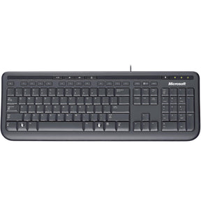 Teclado Microsoft 600, Alámbrico, USB, Negro (Español) - Panamá