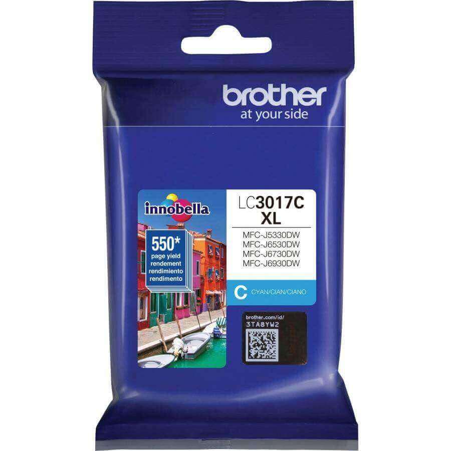 Tinta Brother Innobella LC3017C - Cyan | Para MFC-J6930DW / MFC-J6530DW / MFC-J5330DW / MFC-J6730DW | 550 Páginas - Panamá
