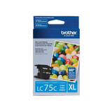 Tinta Brother LC 75 C- XL-Cyan | Para MFC-J425W / MFC-J430W / MFC-J625DW / MFC-J835DW - Panamá