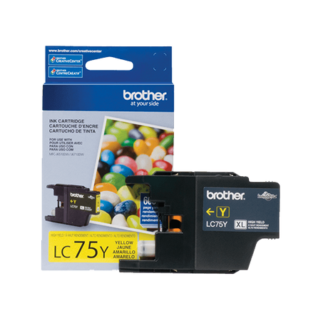 Tinta Brother LC 75 Y- XL-Amarillo | Para MFC-J425W / MFC-J430W / MFC-J625DW / MFC-J835DW - Panamá