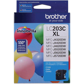 Tinta Brother LC203C - Cyan | Para MFC-J480DW / MFC-J485DW / MFC-J5520DW / MFC-J5620DW / MFC-J5720DW / MFC-J880DW / MFC-J885DW | 550 páginas - Panamá