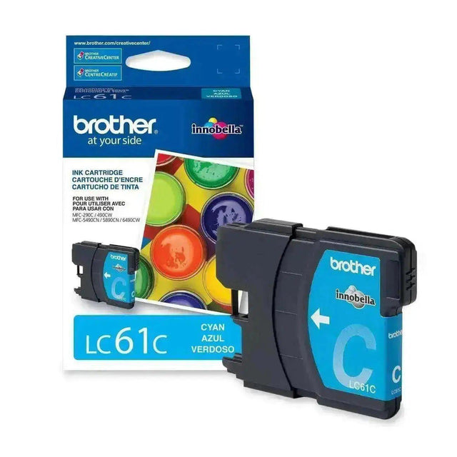 Tinta Brother LC61C Cyan | Para MFC6890CDW / MFC-J415W / MFC290C - Panamá