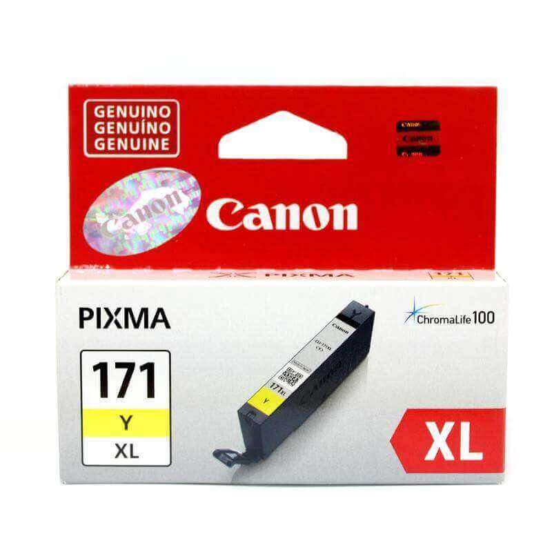 Tinta Canon CLI-171XL Yellow | Para Canon Pixma MG5710 / MG6810 / MG7710 / TS5010 / TS6010 - Panamá