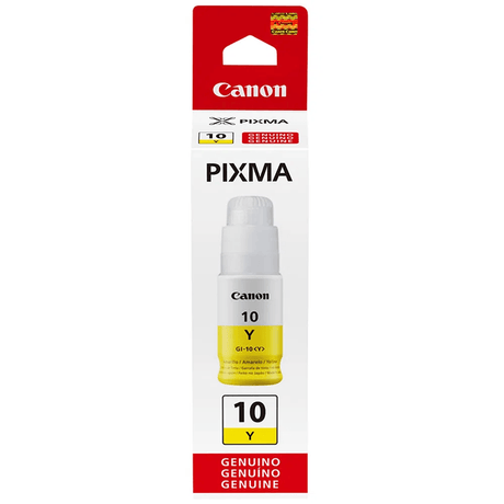Tinta Canon GI-10Y Yellow | Para Pixma G5010 / G6010 / G7010 / GM2010 / GM4010 | 7,700 páginas - Panamá