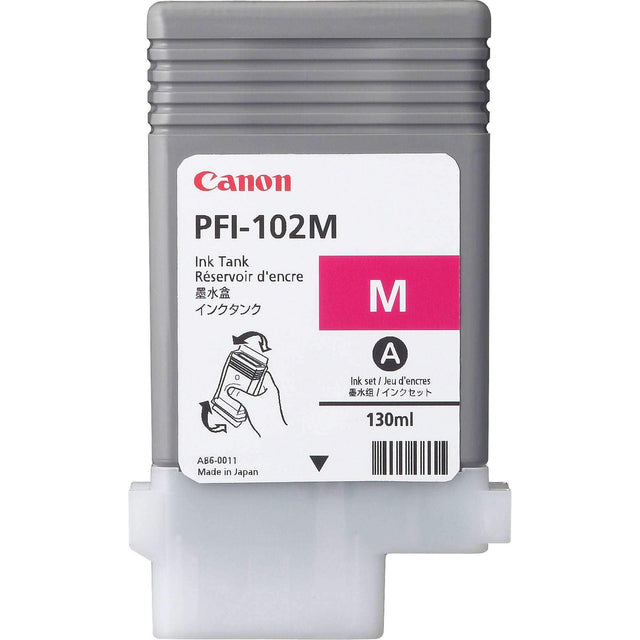 Tinta Canon PFI-102M- Magenta | Para imagePROGRAF IPF500 / IPF600 / IPF700 / IPF710 / IPF720 / IPF750 / IPF755 / IPF760 / IPF765 - Panamá