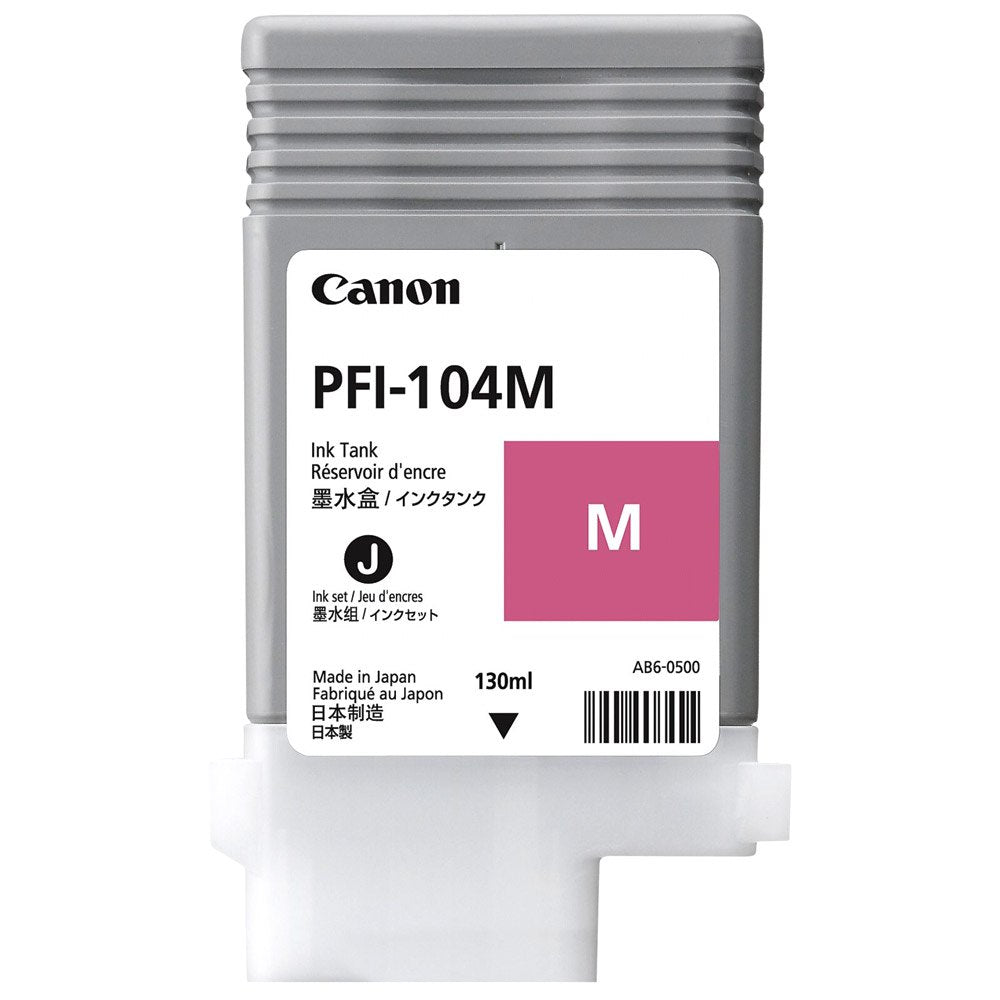 Tinta Canon PFI-104M- Magenta | imagePROGRAFiPF650 / iPF655 / iPF750 / iPF755 / iPF760 / iPF765 - Panamá