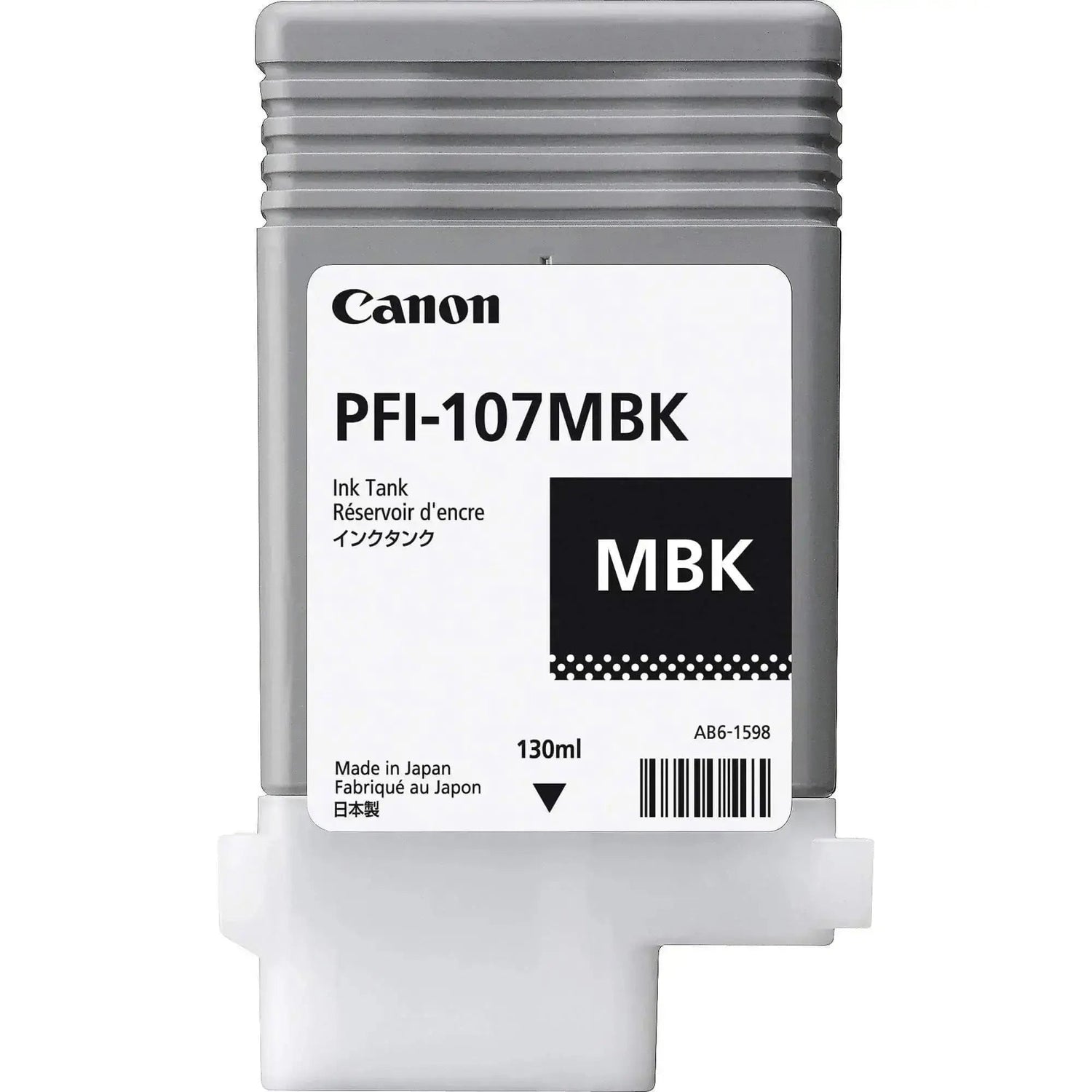 Tinta Canon PFI-107MBK Matte Black Ink Cartridge | Para imagePROGRAF iPF680 / iPF685 / iPF785 / iPF670 / iPF770 / iPF780 - Panamá