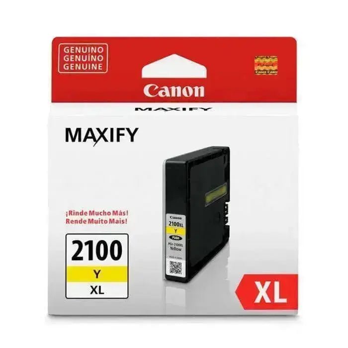 Tinta Canon PGI-2100XL Y Yellow | Para Canon MAXIFY iB4010 / iB4110 / MB5110 / MB5310 / MB5410 - Panamá