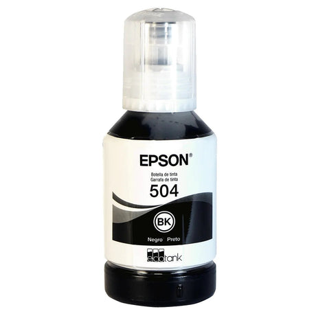 Tinta Epson T504120 504 Negro | Ecotank L4150/L4160/L4260/L4360/L6171/L6270/L14150 | 7,500 Páginas - Panamá