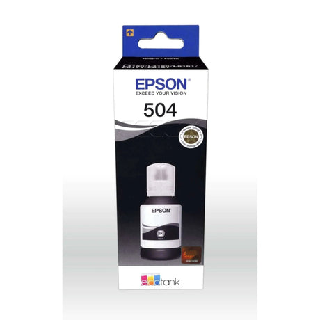 Tinta Epson T504120 504 Negro | Ecotank L4150/L4160/L4260/L4360/L6171/L6270/L14150 | 7,500 Páginas - Panamá