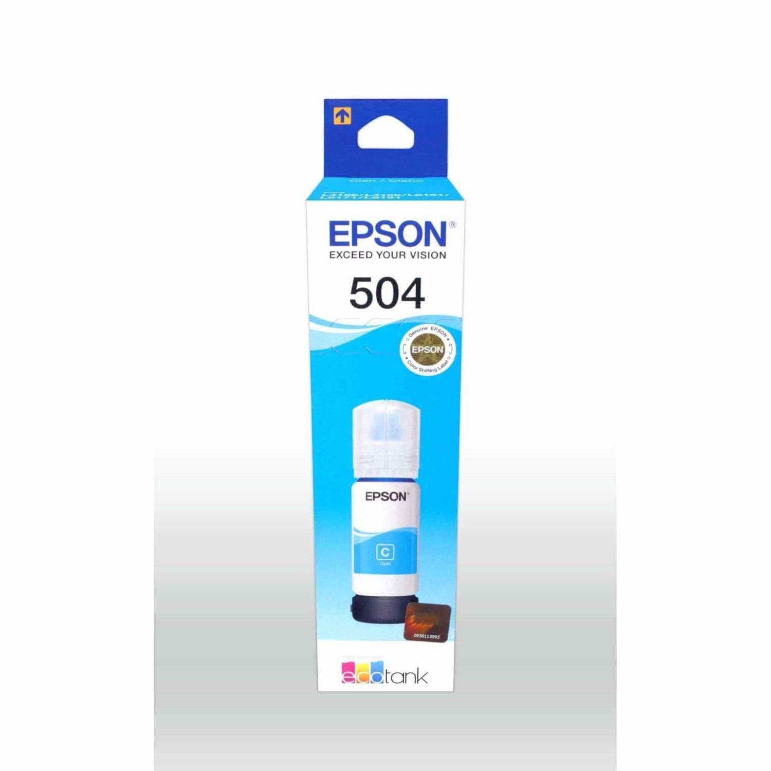 Tinta Epson T504220-AL -Cyan | Ecotank L4150/L4160/L4260/L4360/L6171/L6270/L14150 | 6,000 Páginas - Panamá