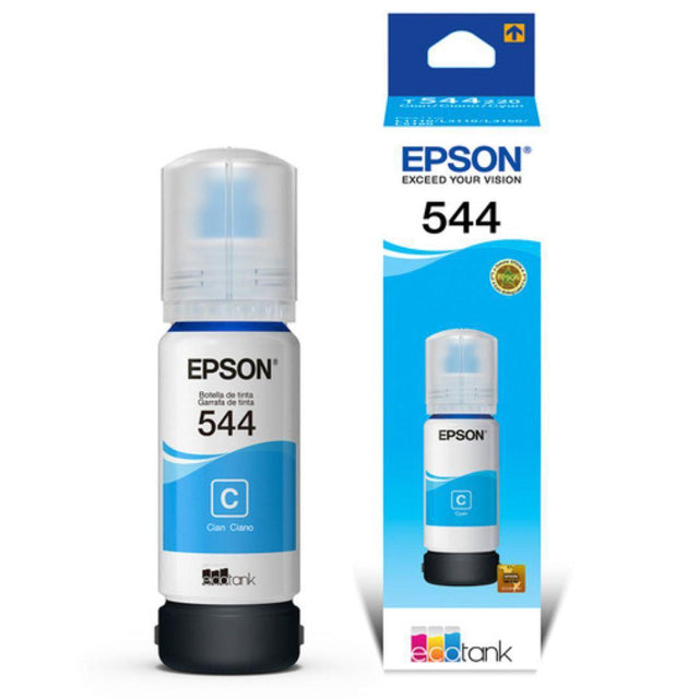 Tinta Epson T544220 - Cyan| Epson 544 | Ecotank L1250/L3160/L3210/L3250/L5290/l5590 | 7,500 Páginas - Panamá