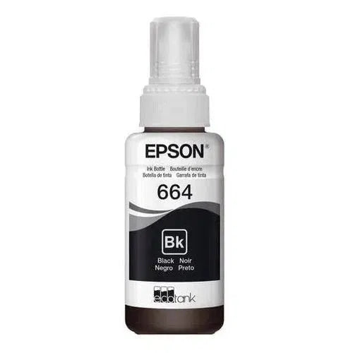 Tinta Epson T664120 Negro (664) | Ecotank L350/L355//L365/L375/L395/L475/L575/L555 - Panamá