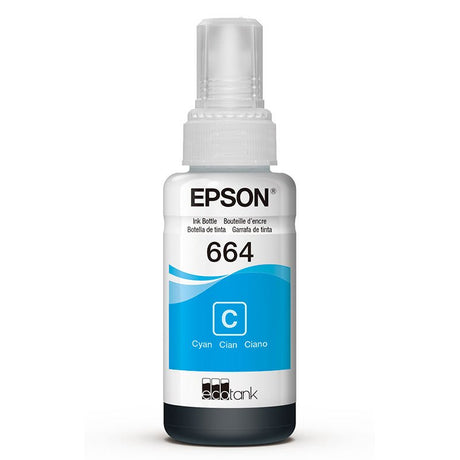 Tinta Epson T664220-AL - Cyan (664) | Ecotank L350/L355//L365/L375/L395/L475/L575/L555 - Panamá