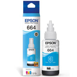 Tinta Epson T664220-AL - Cyan (664) | Ecotank L350/L355//L365/L375/L395/L475/L575/L555 - Panamá
