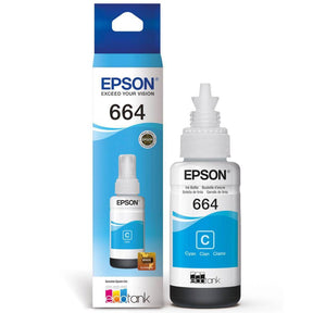 Tinta Epson T664220-AL - Cyan (664) | Ecotank L350/L355//L365/L375/L395/L475/L575/L555 - Panamá