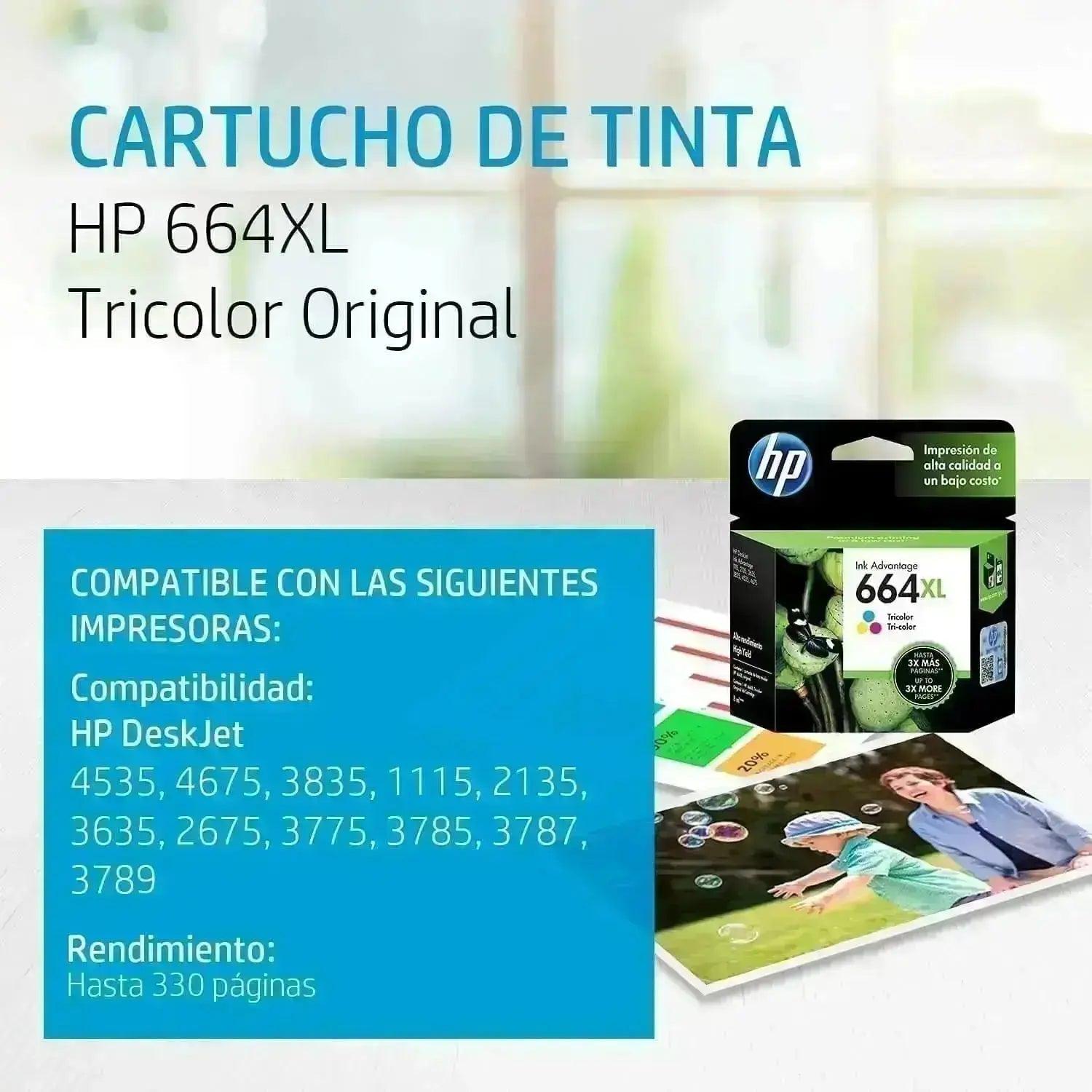 Tinta HP 664XL Color - F6V30AL | Panama – Quick Service Supplies