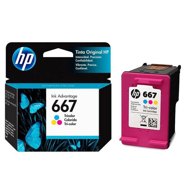Tinta HP 667 Color Original - 3YM78AL | Deskjet Ink Advantage 2375/2775/6475/2875 | 100 páginas - Panamá