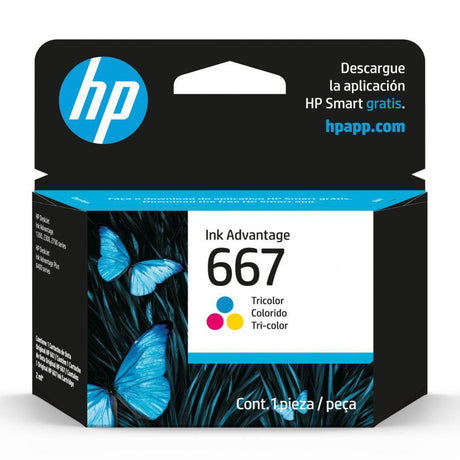 Tinta HP 667 Color Original - 3YM78AL | Deskjet Ink Advantage 2375/2775/6475/2875 | 100 páginas - Panamá