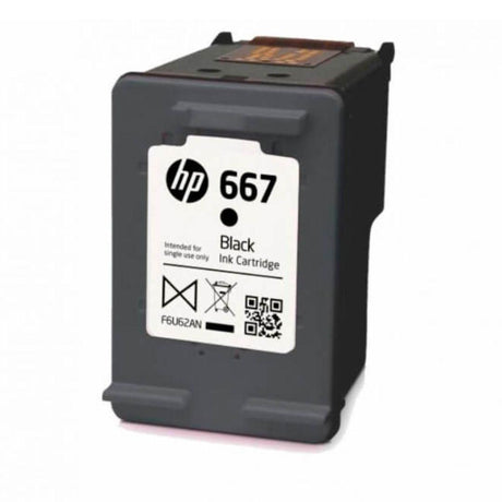 Tinta HP 667 Negra - 3YM79AL | Deskjet Ink Advantage 2375/2775/6475/2875 | 120 páginas - Panamá