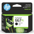 Tinta HP 667XL / 667 XL Negro - 3YM81AL | Deskjet Ink Advantage 2375/2775/6475/2875 | 480 páginas - Panamá