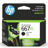 Tinta HP 667XL / 667 XL Negro - 3YM81AL | Deskjet Ink Advantage 2375/2775/6475/2875 | 480 páginas - Panamá